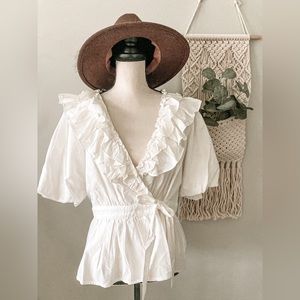 Wrap style blouse